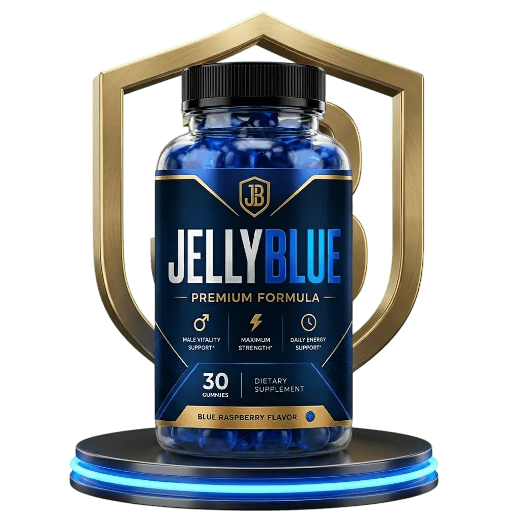 JellyBlue male vitality gummies, full bottle